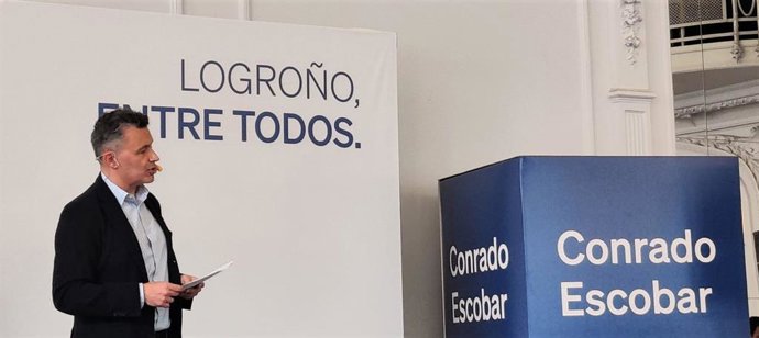 Conrado Escobar, en su encuentro para presentar las líneas de su modelo de ciudad