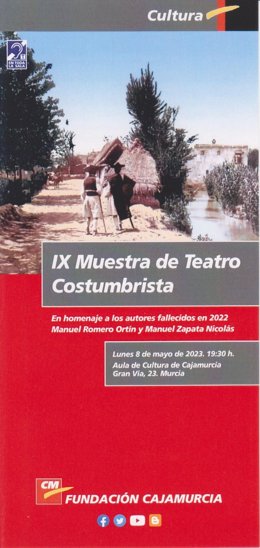 Cartel de la IX Muestra de Teatro Costrumbrista