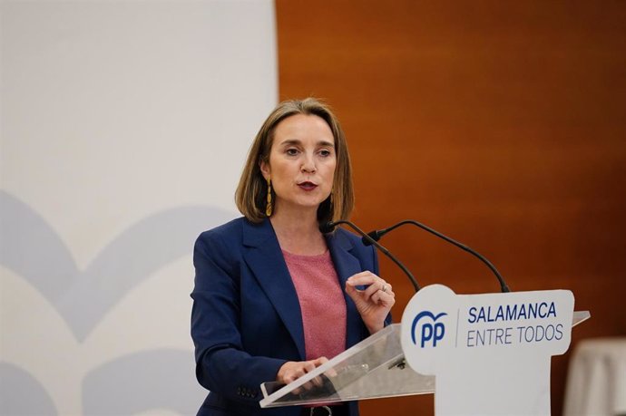 La secretaria general del PP, Cuca Gamarra.