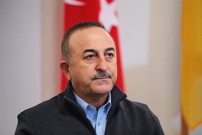 Archivo - El ministro de Exteriores de Turquía, Mevlut Cavusoglu