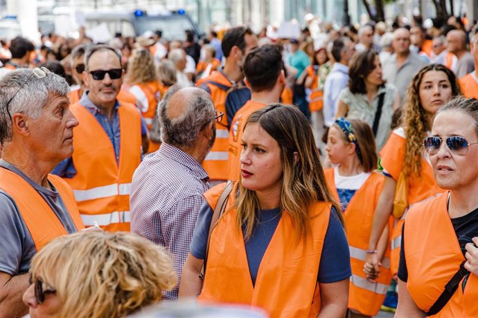 La portavoz de Podemos y candidata a la Presidencia de la Comunidad de Madrid, Alejandra Jacinto.