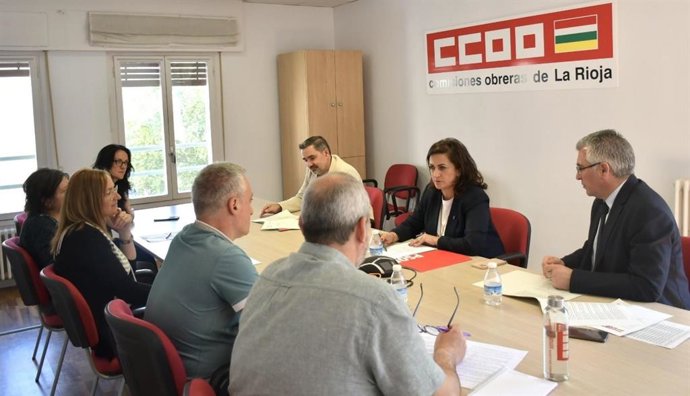 Reunión del PSOE regional con CCOO La Rioja