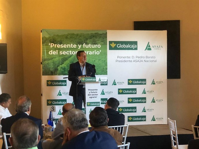 El presidente nacional de Asaja, Pedro Barato, en Cuenca