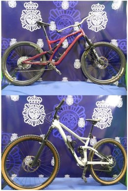 Las dos bicicletas recuperadas.