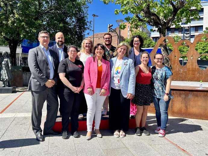 Presentación de la candidatura de PSE en Basauri.