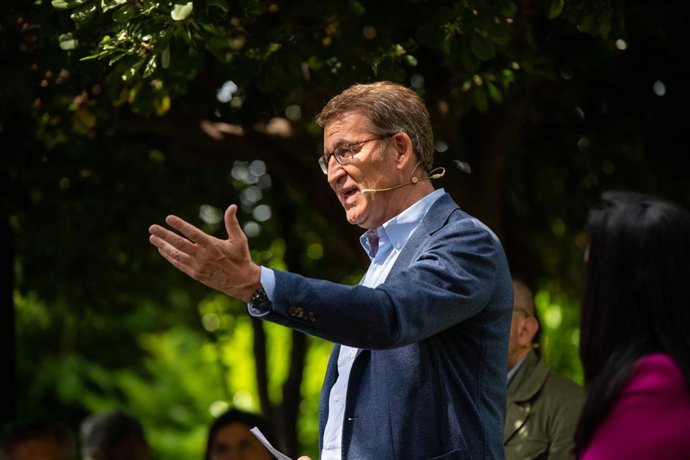 El presidente del PP, Alberto Núñez Feijóo