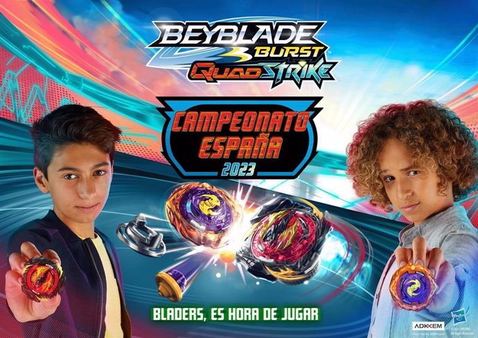 Cartel anunciador del Campeonato de España 2023 de 'Beyblade'