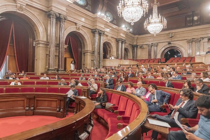 El pleno del Parlament, a 3 de mayo de 2023.