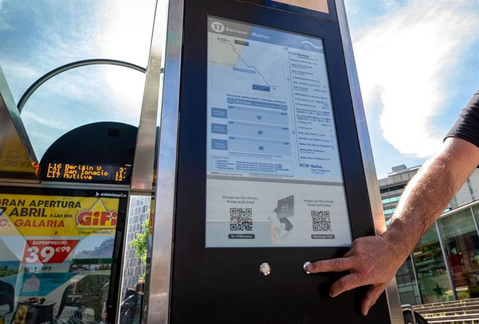 Imagen de una de las pantallas con tinta electrónica