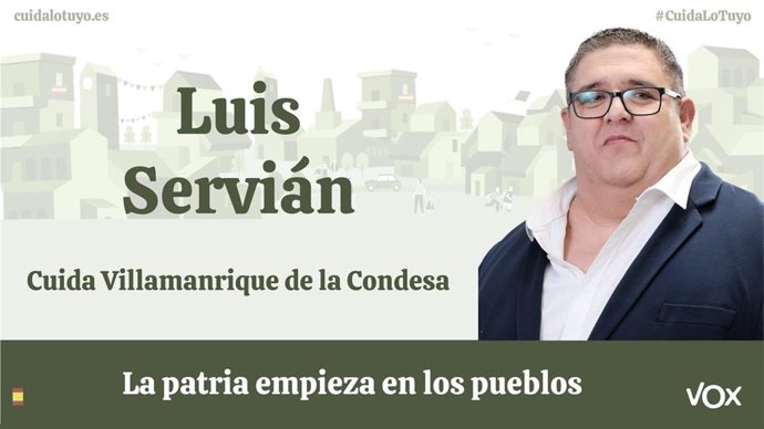 Luis Servián, candidato de Vox a la Alcaldía de Villamanrique.