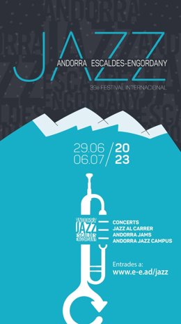 Cartell del Festival Internacional de Jazz d'Andorra-Escaldes Engordany