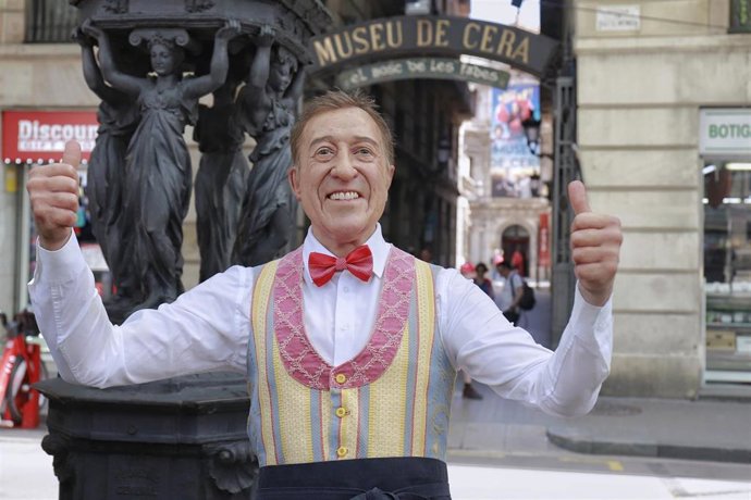 La nueva figura del restaurador Juan Bayén 'Pinotxo', del Museu de Cera de Barcelona.