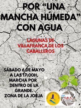 Cartel de la marcha acuática Lagunas Vivas