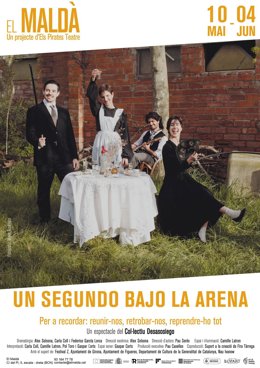 Cartel del espectáculo 'Un segundo bajo la arena' del Collectiu Desasosiego, creado a partir de 'Bodas de sangre' de Federico García Lorca
