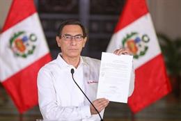 Archivo - El presidente de Perú, Martín Vizcarra