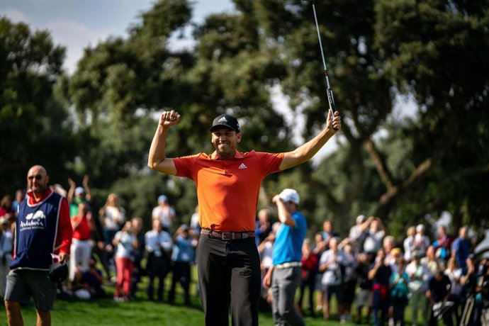 Archivo - Sergio García celebra su triunfo en el Andalucía Valderrama Masters de 2018