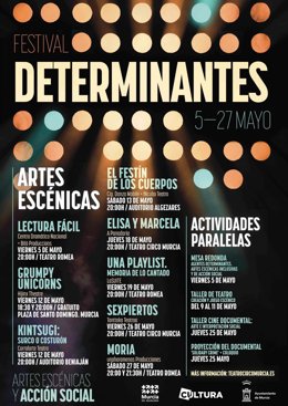 Arranca este viernes el Festival Determinantes con ocho espectáculos de teatro, música, danza y talleres