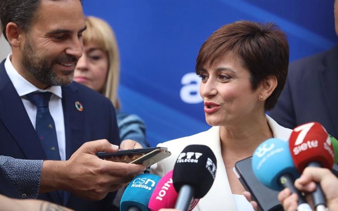 La ministra de Política Territorial y portavoz del Gobierno, Isabel Rodríguez, en un acto en Málaga