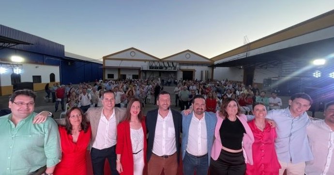 Presentación de la candidatura de Diego Pichardo (PSOE) a la Alcaldía de Rociana del Condado (Huelva).