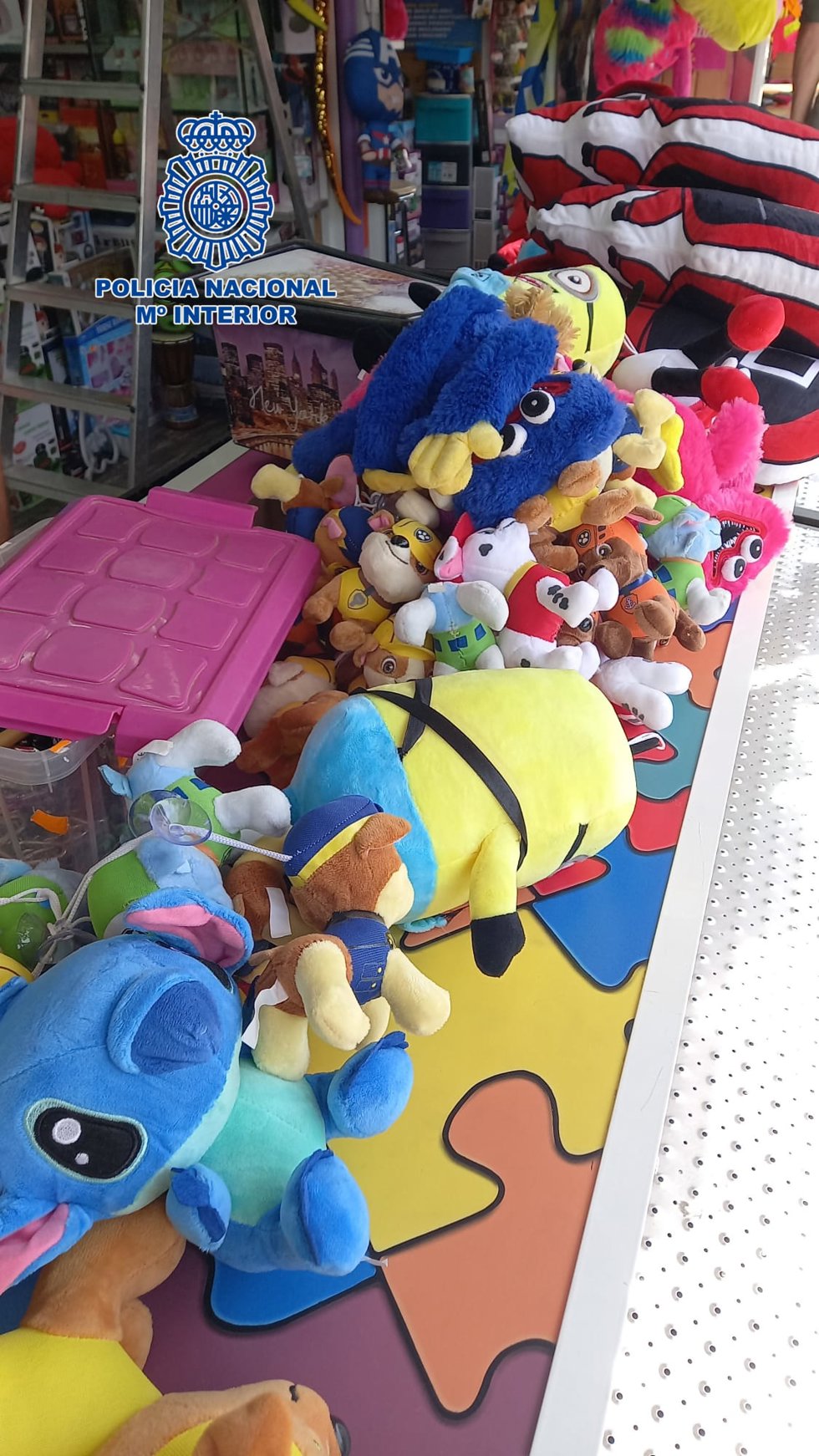 Peluches intervenidos por la Policía