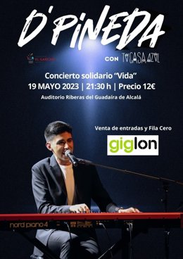 Cartel del concierto solidario para el proyecto Tu Casa Azul