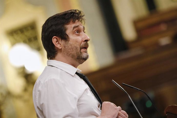 Archivo - El diputado de Unidas Podemos, Rafa Mayoral 