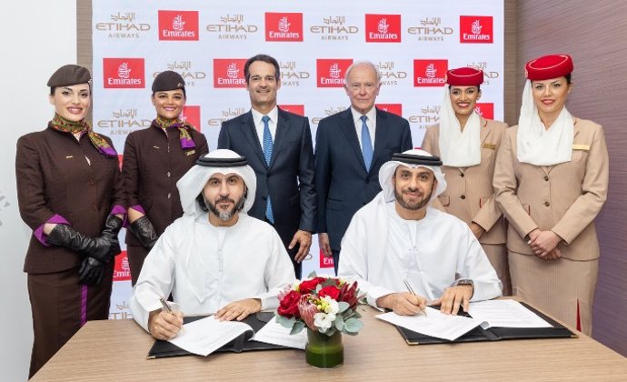 Emirates y Etihad Airways amplían su acuerdo de interlínea para promover el turismo en Emiratos Árabes Unidos.