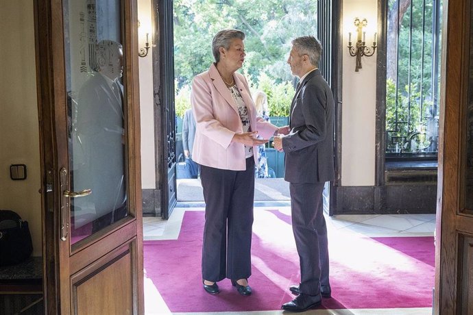 Encuentro entre Fernando Grande-Marlaska e Ylva Johansson