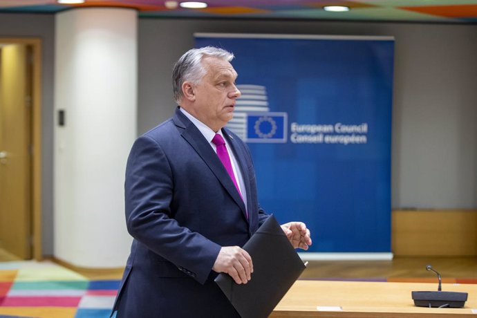Archivo - February 9, 2023, BRUSSELS, BELGIUM: Prime Minister of Hungary Viktor Orban pictured during a Special European council summit, in Brussels, Thursday 09 February 2023. EU leaders will discuss recent developments with regards to Russia's war of 