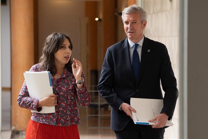 Rueda y Lorenzana antes del Consello de la Xunta.