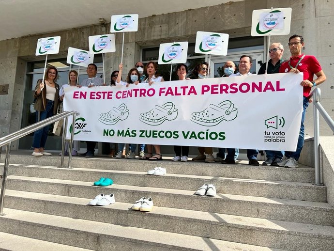 CSIF continúa en Córdoba, Jaén y San Fernando sus protestas por "la falta de contrataciones" en los centros sanitarios