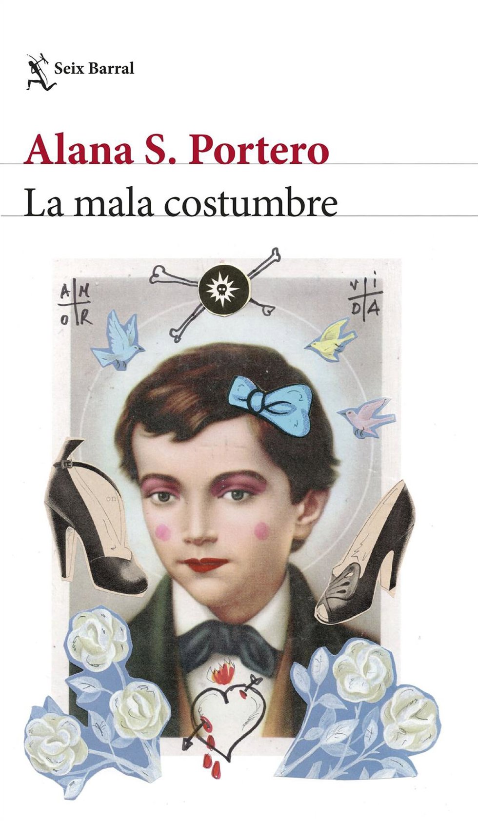 Portada del libro debut en novela de Alana Portero, 'La mala costumbre'.