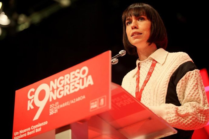 Archivo - La ministra de Ciencia e Innovación, Diana Morant, en el congreso del PSE-EE en Bilbao