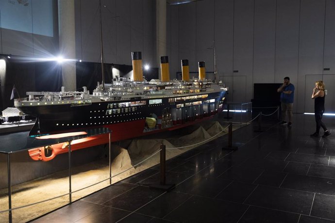 Una reconstrucción del Titanic en el Pabellón de la Navegación.