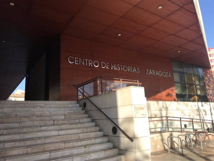 Archivo - Fachada y escalinata del Centro de Historias de Zaragoza