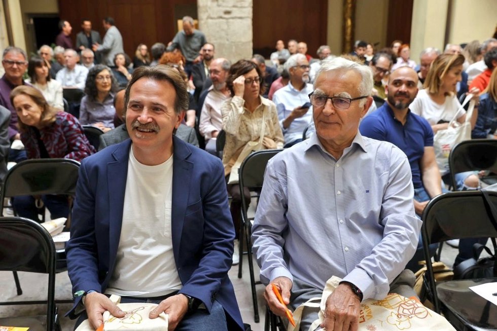 El alcalde de Valncia y candidato de Compromís para revalidar la Alcaldía, Joan Ribó, en una jornada organizada por la coalición