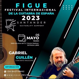 Cartel del recital del guitarrista venezolano Gabriel Guillén