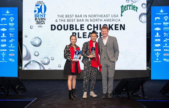 Double Chicken Please in New York City, USA, takes the No.1 spot at the second annual North Americas 50 Best Bars awards 2023, sponsored by Perrier.
