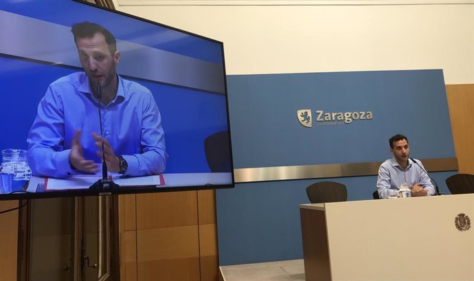 El consejero municipal de Participación Ciudadana del Ayuntamiento de Zaragoza, Javier Rodrigo