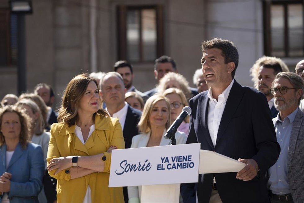 El presidente del Partido Popular de la Comunitat Valenciana (PPCV) y candidato a la Presidencia de la Generalitat, Carlos Mazón.