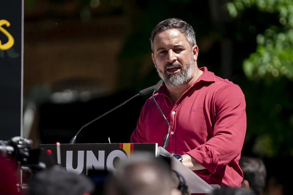 El líder de Vox, Santiago Abascal
