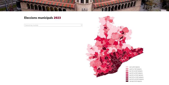 Apartado de la página web del BOPB reservado a divulgar las candidaturas municipales