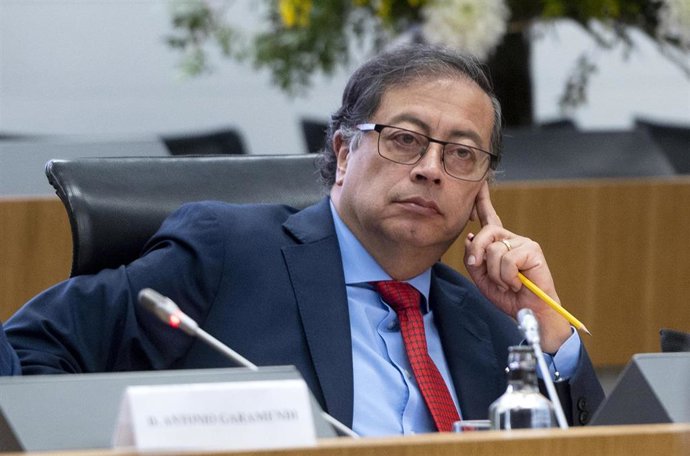 El  presidente de Colombia, Gustavo Petro, en una imagen de archivo durante su visita oficial a España.