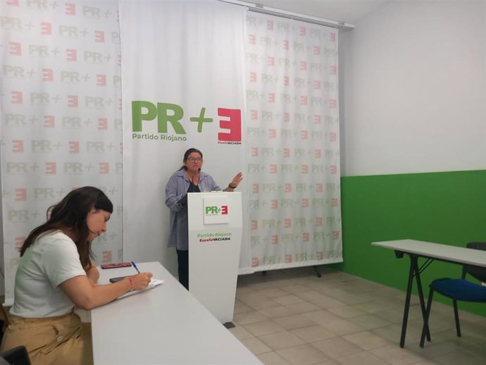 La candidata del PR+ España Vaciada a la presidencia de La Rioja, Inmaculada Sáenz