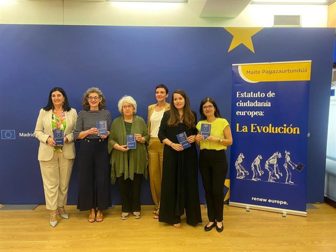 La eurodiputada de Ciudadanos y vicepresidenta de la Comisión de Libertades Civiles del Parlamento Europeo, Maite Pagazaurtundúa, presenta en Madrid su propuesta de 'Estatuto de ciudadanía europea'