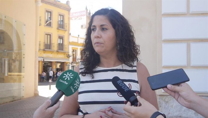 La concejal Sandra Heredia, candidata de Adelante Andalucía.