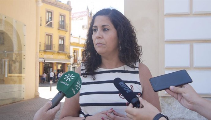 La concejal Sandra Heredia, candidata de Adelante Andalucía.