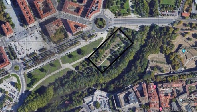 Imagen de la zona para las txoznas.