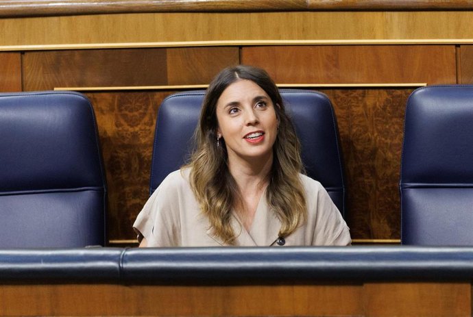 La ministra de Igualdad, Irene Montero
