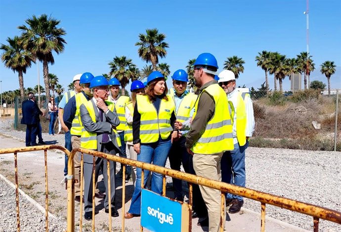 Np Capadr  La Consejera De Agua Realiza Una Visita Técnica A Las Obras De Los Terciarios De La Edar De Roquetas